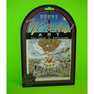 Green Day Dookie Vintage Original Window Art Magic Cling NOS Licensed 1994 Punk
